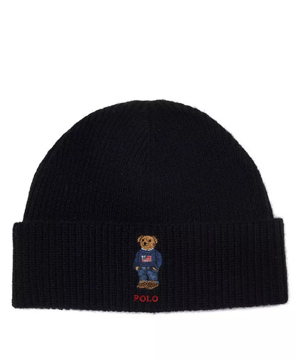 Men'S Solid Flag Bear Beanie